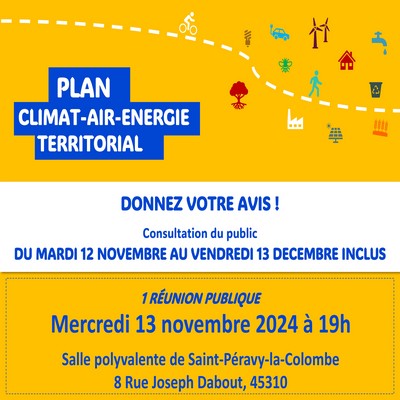 Réunion public du Plan Climat Air Energie Territorial