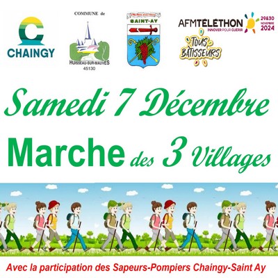 Marche des 3 villages au profit du Téléthon